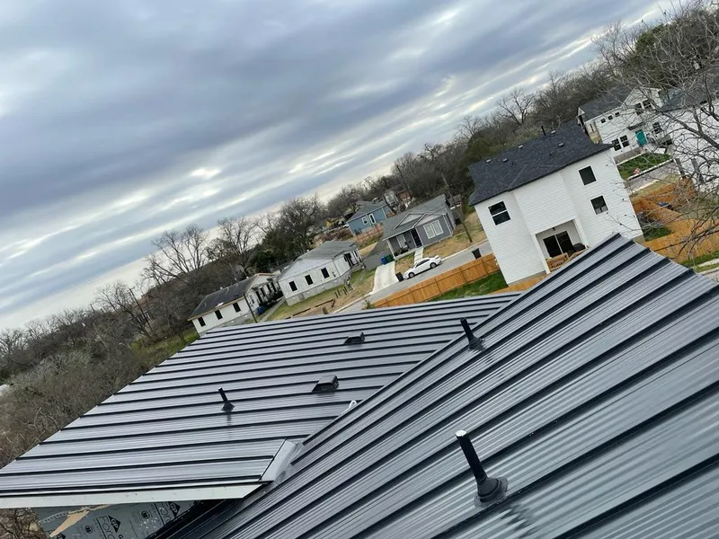 Standing seam metal roof panels with vents for Skylight Repair in Fredonia